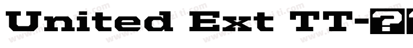 United Ext TT字体转换